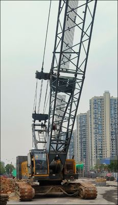 2017 Sany SCC750E Second-Hand Crawler Crane 57m Main Arm 18m Auxiliary Arm and 25t Counterweight