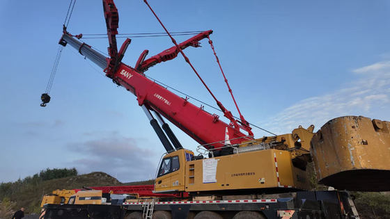 2020 Sany Used Crane SAC4500T Main Boom: 84m Jib: 42m Tower Height: 78m Counterweight: 142 Tons Excellent Working Condition.